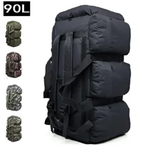 90L Large Capacity Men's Hunting Tactical Backpack Waterproof Oxford Hiking Camping Backpacks Wear-resisting Travel Bag